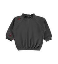 Civil Baby Uğur Böceği Nakışlı 6-18 Ay Sweatshirt - Gri (Antrasit)