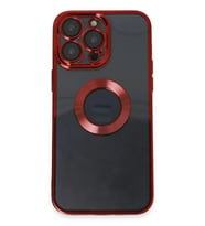 iPhone 14 Pro Kılıf Slot Silikon - Kırmızı