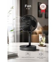 Torima Vantilatör 3 Kademeli Taşınabilir Şarjlı Klima Soğutucu Fan F06 Siyah