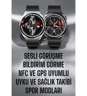 Akıllı Saat Gps Nfc Özelliği Sesli Görüşme Dokunmstik Ekran