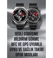 Akıllı Saat Gps Nfc Özelliği Sesli Görüşme Dokunmstik Ekran