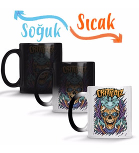 Criticalz Skull Tribal Sihirli Kupa Bardak Porselen