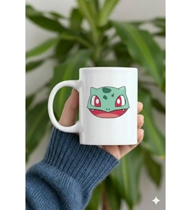 "Pokemon Balbazuor" Özel Hediye Tasarımlı Porselen Kupa Bardak