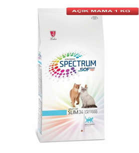Spectrum Slim 34 Kısır Kedi Maması 1 Kg AÇIK