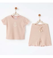 Andywawa Ac26674 Bamboo Striped 2li Takım Pink