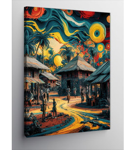 Kanvas Tablo Van Gogh Afrika Kabilesi