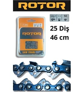 ROTOR 3/8 1.3 T52 25 diş Motorlu Testere Zinciri (Gri)