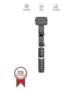 Q18 Siyah Gimball Led Işıklı Kumandalı Çok Amaçlı Tripod Selfie Çubuğu
