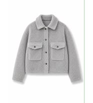 Peluş Mont ( Gri )