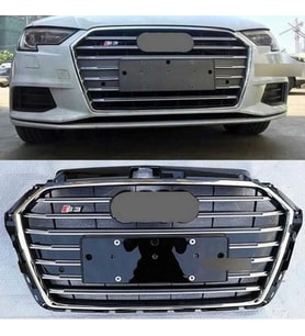 Drs Tuning Audi A3 Uyumlu 2016-2020 Panjur S3 Siyah-Krom
