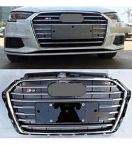 Audi A3 Uyumlu 2016-2020 Panjur S3 Siyah-Krom