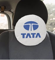 BK Gift Tata Tasarımlı Yuvarlak Araç Koltuk Yastığı-1