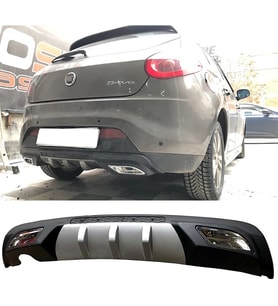 Fiat Bravo Difüzör Difizör Gri + Kare Egzoz Görünüm C Tip 2006-2016
