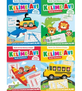 Kelime Avı - Bulmaca Kitabım - 4'lü Seri