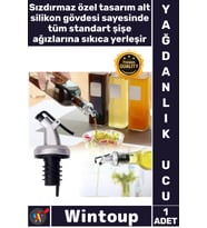 #Tıpa Silikon Damlatmaz Mutfak Sos Yağ Sirke Dökücü Sızdırmaz Kapaklı Şişe Tıpası Yağdanlık Ucu
