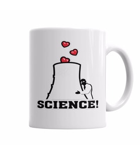 Science Energia Nuclear Kupa Bardak Porselen