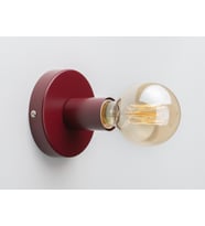RİOLİGHT RETRO,VİNTAGE,MODERN,RUSTİK BORDO 1XE27 DUYLU METAL DUVAR APLİK