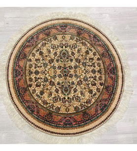 Sümer 150 x 150 Yuvarlak İpek Halı
