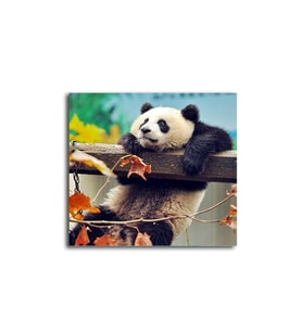 DBSanatevi Şaşkın Panda Tablo 70 X 70 Cm
