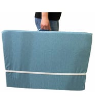 Katlanır Yatak Yer Yatağı Sünger Yatak Tek Kişilik 80x180 MAVİ KIRÇILLI