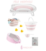 6'lı Bebek Küvet Set (FİLELİ) CM-6 PARÇA BEBE SETI KATLANIR (Standart)