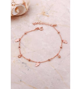 Bereket Eli Sallantılı Taşlı Rose Gümüş Toplu Bileklik 3660