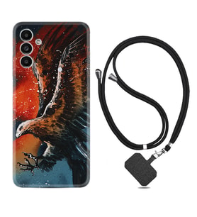 Samsung A23 A31 A32 A50 A51 A52 A53 A70 Kılıf Boyun Askılı Silikon Kartal Uçarken 1718