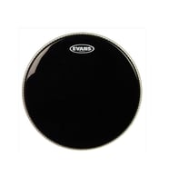 Evans TT12RBG Resonant Black 12 İnç Tom Alt Derisi (Profesyonel)  Siyah Bitiş, Tek Katmanlı Yapı, Estetik Görünüm ve Davulun Alt Tonlarını Güçlendiren Dengeli Rezonans