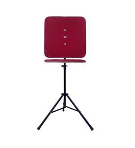 Raf Düzenekli Tripod Ayaklı Kare Dart Arkalık. (Bordo)