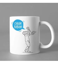 Babalar Gününe Özel Kupa Canım Babam - Mavi Renk