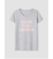 LCW DREAM Gri Bisiklet Yaka Baskılı Kadın Pijama Üst