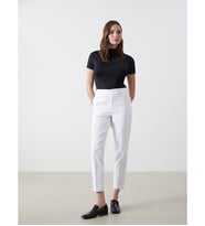 LCW Vision Beyaz Beli Lastikli Dar Fit Kadın Pantolon