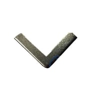 Kitap, Kapak, Menü, Albüm Köşesi, Orta - 18x32mm, Nikel, 20 Adet
