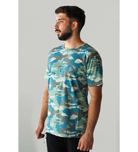 İSTANBUL Kamuflaj Sıfır Yaka T-Shirt
