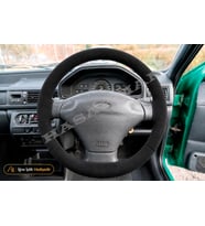 Ford Fiesta Dikme Direksiyon Kılıfı Alcantara Süet Monza Black Flair-Fun-Comfort 1996-2002