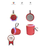 Torima D24 Kırmızı SD/USB Girişli Taşınabilir Bluetooth Hoparlör