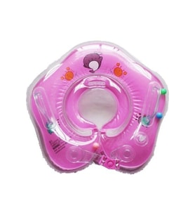 Emniyet Kilitli Bebek Sea Yüzme Boyun Simidi Pembe Renk