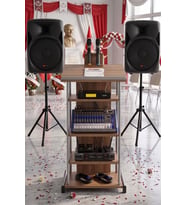 Lastvoice School Paket-2 Okul Tören Ses Sistemi Full Set (Hoparlör Anfi Mikrofon Stand)