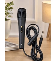 Kablolu Dinamik Mikrofon 6.3 mm Jacklı El Mikrofonu 195 cm Kablolu Karaoke Amfi Mikrofonu