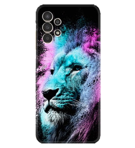 Samsung Galaxy M14 Kılıf Silikon Desen Özel Seri Pink Blue Leon 1603