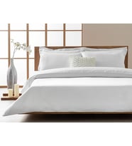 Modello Pamuk Saten Nakışlı King Size NEVRESIM TAKIMI 240x260 cm Beyaz