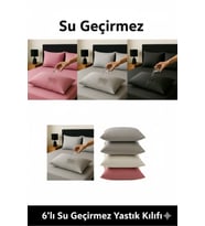 Pamuklu, 6'Lı Yastık Alezi, Yastık Kılıfı, Su / Sıvı Geçirmez,(50 X 70 CM) (Çok Renkli)