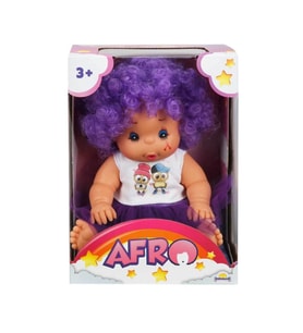 20040 Afro Kıvırcık Saçlı Bebek 23 cm -NessiWorld