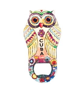 Küba Temalı Baykuş Magnet Kapak Açacak (Karışık)
