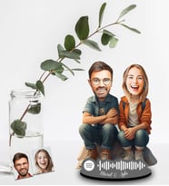 Kişiye Özel Spotify Sevgili Tasarımlı Ahşap Biblo Model-40