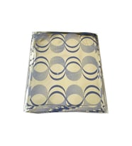 Omeyva Desenli Metalize Hediye Paketi Yapışkanlı Torba Poşet - 10x12 Cm. - 100 Adetlik 1 Paket