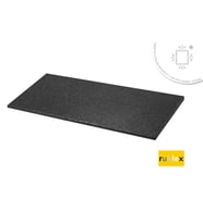 Rublex Kauçuk Soğuk Pres XFit Black 50x100 cm 2 cm Profesyonel Soğuk Pres Kauçuk Zemin 1 Adet