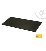 Rublex XFit Black Soğuk Pres Kauçuk Zemin 50 x 100 cm 20 mm Siyah 1 Adet
