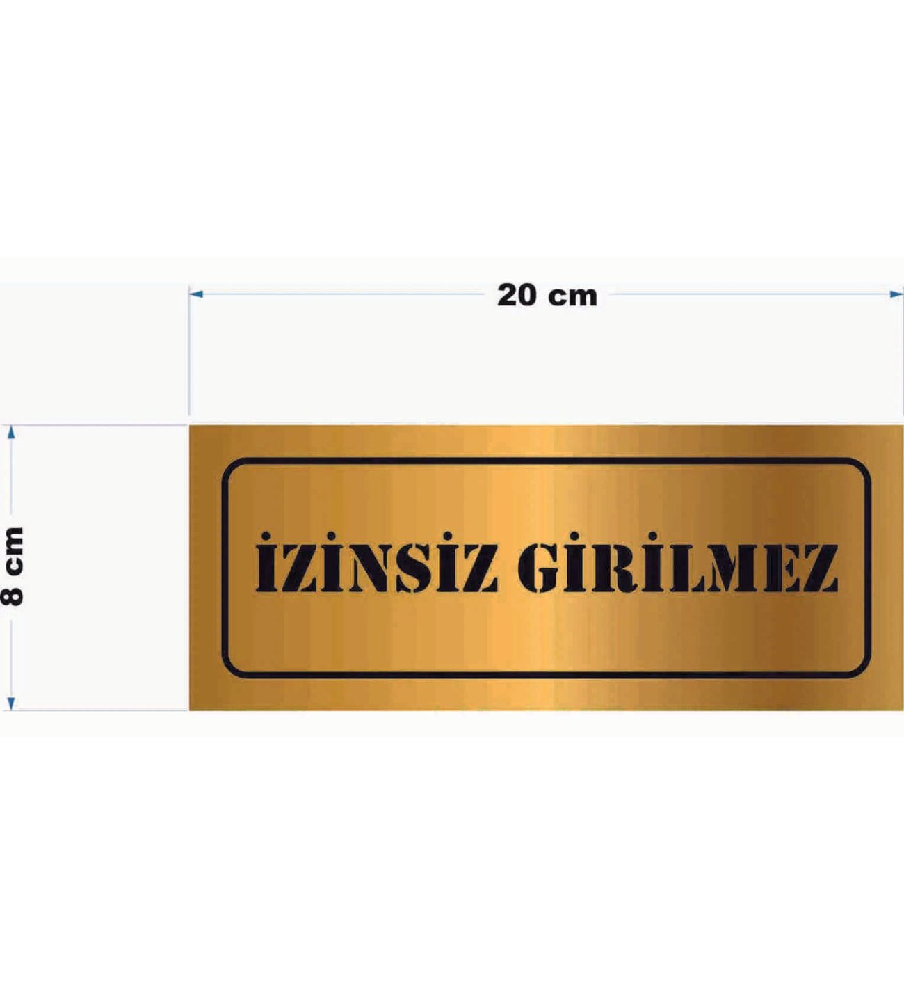 Gold aynalı pleksi Yönlendirme Levhası, Departman Kapı Isimliği