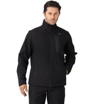Crozwise Siyah Erkek Su Geçirmez Softshell Outdoor Mont / Ceket - 5039-10